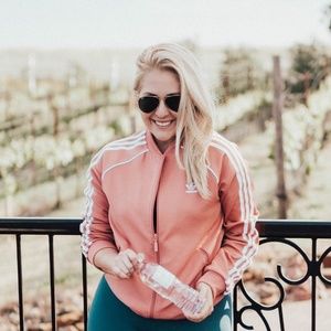 adidas ash pink jacket